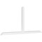Ekena Millwork Portland Architectural Grade PVC Gable Bracket, 108"W x 49 1/2"H x 4"D x 4"F, 11/12 Pitch GBP108X50X0404POR00 - alternate 1